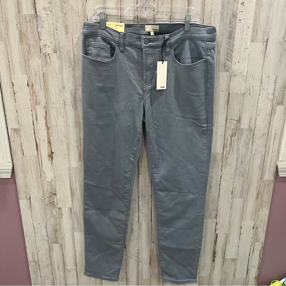 NWT Swet Tailor Blue Slim Fit Pants 34X32 Golf Preppy Casual
